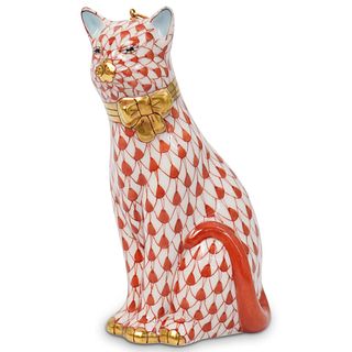 Herend Porcelain Cat Ornament