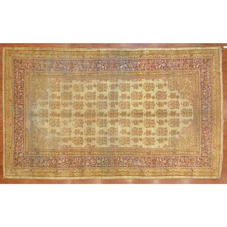 Antique Amritsar Rug, India, 8.10 x 15