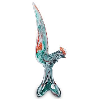 Murano Glass Rooster Sculpture