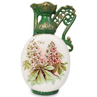 Antique Austrian Hand Painted Porcelain Pitcher