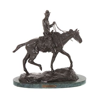 After Charlie Russell, Will Rogers Bronze