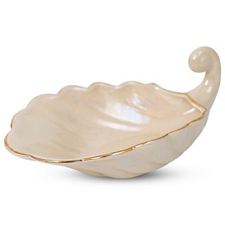 Glazed Ceramic Shell Dish