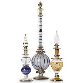 Egyptian Glass Vanity Bottle Set