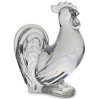 Baccarat Crystal Rooster Figurine