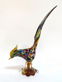 Multi Colored Glass Rooster