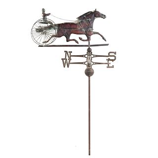 Sheet Copper Sulky Weather Vane