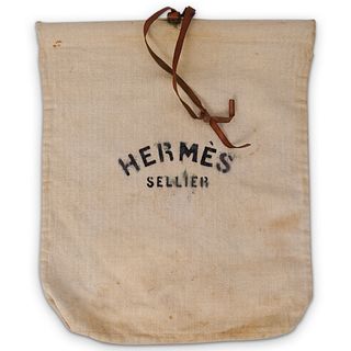 Vintage Hermes Sellier Cloth Sack