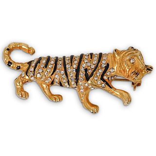 Gold Filled Tiger Brooch