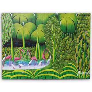 Henri-Robert Bresil (Haitian. 1952-1999) Oil On Canvas