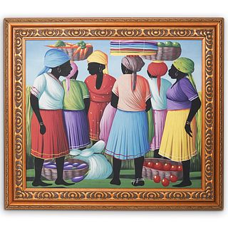 Joseph Jonas (Haitian) Oil On Canvas
