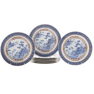Set of Eight Japanese Arita Plates