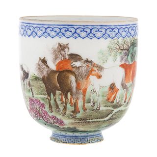Chinese Porcelain Footed Cup