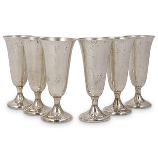 (6 Pc) Set of Gorham Sterling Silver Cordial Cups