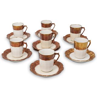 (15Pc) Limoges Porcelain Tea Set