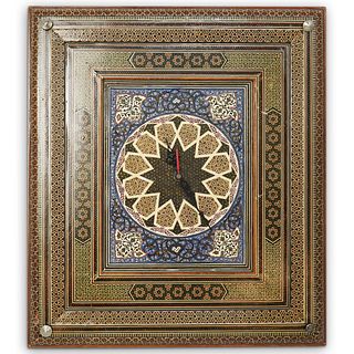 Syrian Micro Mosaic And Enamel Wall Clock