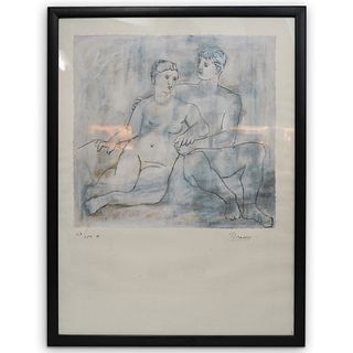 After Pablo Picasso (1881-1973) Blue Period Lithograph