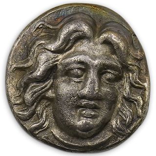 Carian Island Rhodos Ancient Coin