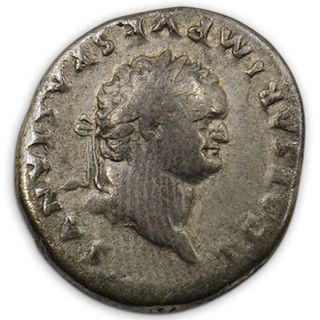 Titus Silver Augustus Denarius Ancient Coin