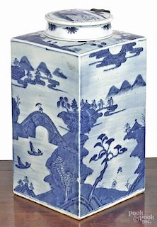 Chinese export porcelain blue and white Canton c