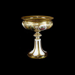 Moser Glass Compote