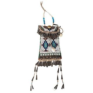 Southern Plains Beaded Strike-a-Light Bag From a Minnesota Collection 