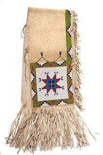 Sioux Beaded Hide Saddle Bags from the Collection of Monroe Killy (1910-2010), Minnesota 