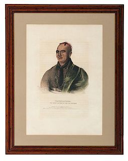 McKenney & Hall (American, 1837-1844) Hand-Color Lithograph 