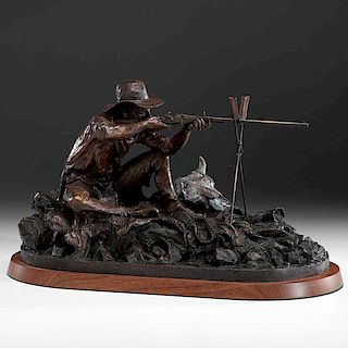 William J Koelpin (American, 1938-1996) Bronze Sculpture  