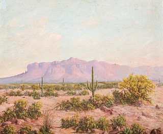 Southwest Desert Painting c1920s