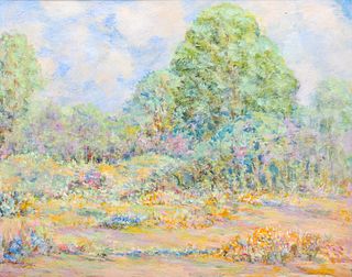 Gilbert Newell Boyd California Painting "Springtime" c1940s
