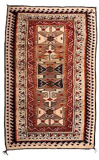 Navajo Teec Nos Pos Weaving / Rug Deaccessioned from the Hopewell Museum, Hopewell, NJ 