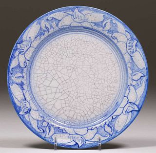 Dedham Pottery Floral Plate c1910