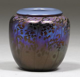 Contemporary Jon Bush Art Glass Vase 1992
