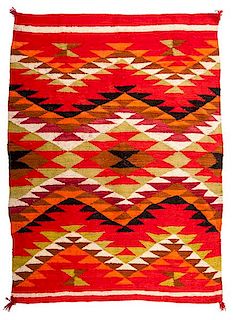 Navajo Transitional Weaving / Rug Deaccessioned from the Hopewell Museum, Hopewell, NJ 