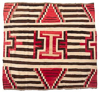 Navajo Third Phase Variant Chief Blanket Deaccessioned from the Hopewell Museum, Hopewell, NJ 