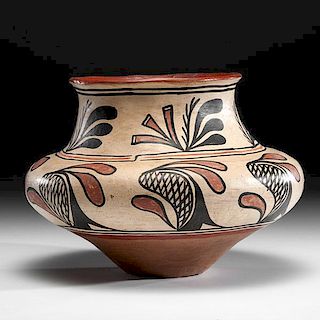 San Ildefonso Polychrome Pottery Jar From the Collection of Dr. Kent and Karen Vickery, Colorado  