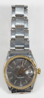 Rolex Stainless and Gold Oyster Perpetual Date Men's Wristwatch
with stainless band
34.8 millimeters
