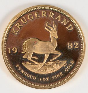 Krugerrand 1982
1 ounce, fine gold
33.9 grams