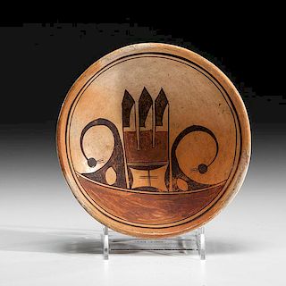 Nampeyo of Hano (Hopi, 1860-1942) Attributed Pottery Bowl 