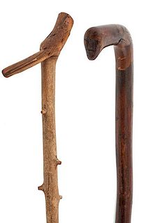 Northeastern and Southeastern Carved Canes 