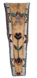 Prairie Beaded Hide Belt Bag From a Minnesota Collection 