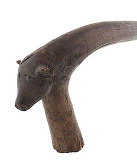 Western Great Lakes Figural Cane 