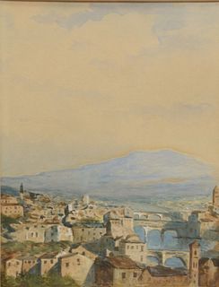 John Frederick Lewis (1805 - 1876)
"View of Florence"
watercolor on paper
11" x 9 3/8"
signed J.F. Lewis ARA 18...Florence lower right
Shepherd Galler