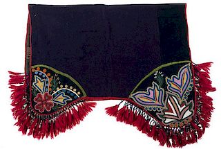 Cree Beaded Wool Saddle Blanket from the William H. Jensen (1886-1960)Collection  