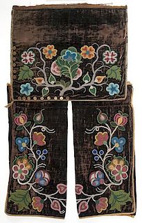 Anishinaabe [Ojibwe] Beaded Leggings and Breech Cloth From a Minnesota Collection 