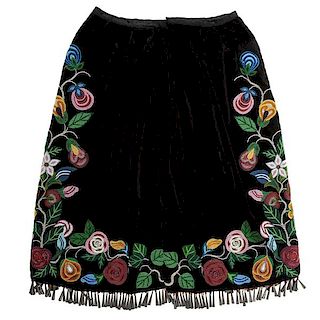 Anishinaabe [Ojibwe] Beaded Skirt from a Minnesota Collection 