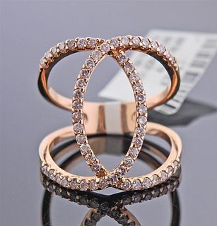14K Gold Fancy Pink Diamond Ring