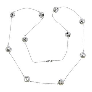 Gurhan Topkapi 18k Gold Diamond Station Long Necklace