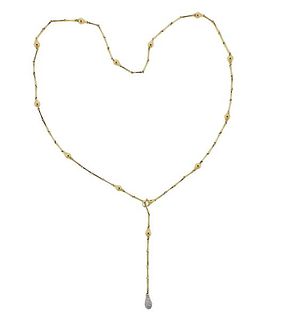 Chimento 18K Gold Diamond Drop Pendant  Necklace