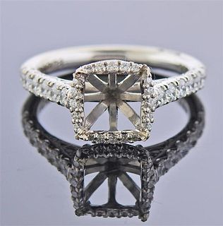 Tacori 18k Gold Diamond Engagement Ring Setting 